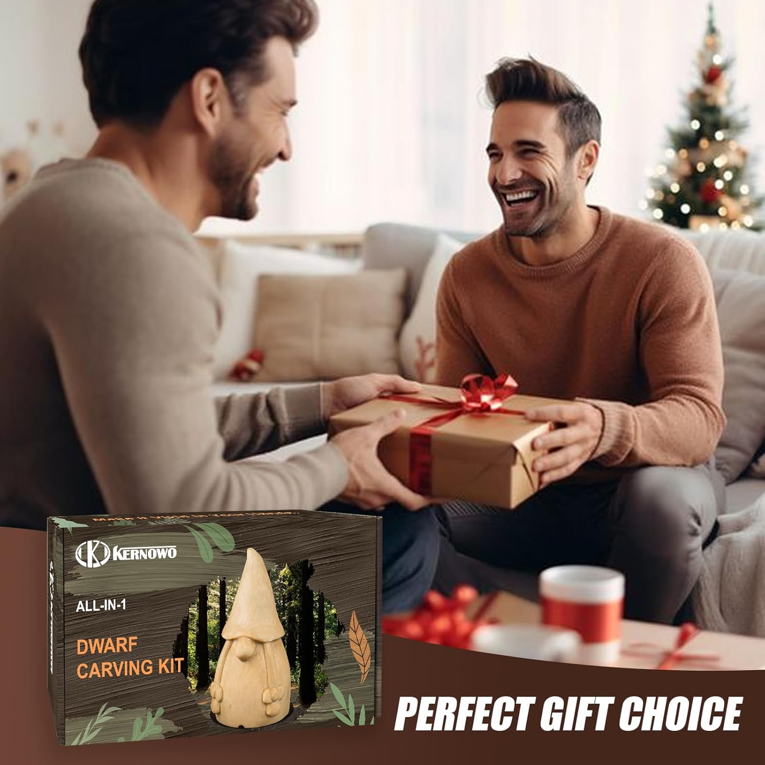 Wood Carving Kit, All-in-1 Wood Carving Tools with Vedio Tutorials & Template, Whittling Kit with Leather Storage Bag for Beginners and Enthusiasts - Image 7